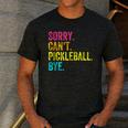 Sorry Can't Pickleball Bye Teacher Student Sport Men's Casual T-Shirt Dark Grey