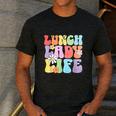 Soul Bleach Teacher Staff First Day Of School Last Hugs & High Fives Lunch Lady Vibes Blue Classic Fit Men's Casual T-Shirt Dark Grey Soul Bleach Teacher Staff First Day Of School Last Hugs & High Fives Lunch Lady Vibes Blue Classic Fit Men's Casual T-Shirt Dark Grey