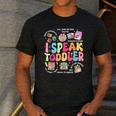 I Speak Toddler Back To School Teacher Men's Casual T-Shirt Dark Grey I Speak Toddler Back To School Teacher Men's Casual T-Shirt Dark Grey