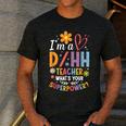 Special Education ASL Teacher Superpower DHH Teacher Men's Casual T-Shirt Dark Grey Special Education ASL Teacher Superpower DHH Teacher Men's Casual T-Shirt Dark Grey