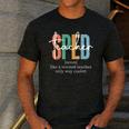 Special Education Sped Teacher Definition For Women & Men Men's Casual T-Shirt Dark Grey
