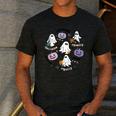 Special Education Teacher Halloween Pumpkin Ghost Inclusion Men's Casual T-Shirt Dark Grey