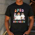SPED Boo Crew Halloween Floral Ghost Special Ed SPED Teacher For Men Women Kids Men's Casual T-Shirt Dark Grey SPED Boo Crew Halloween Floral Ghost Special Ed SPED Teacher For Men Women Kids Men's Casual T-Shirt Dark Grey