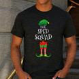 SPED Squad Elf Teacher Matching Christmas Party Pajama Men's Casual T-Shirt Dark Grey