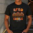 Sped Teacher Gobble Squad Thanksgiving Special Education Men's Casual T-Shirt Dark Grey