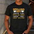 Spelling Bee Costume For a Halloween Teacher Pun Women Men's Casual T-Shirt Dark Grey Spelling Bee Costume For a Halloween Teacher Pun Women Men's Casual T-Shirt Dark Grey