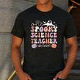 Spooky Science Teacher Halloween Science Teaching For Men Women Men's Casual T-Shirt Dark Grey
