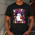 Spooky Teacher Halloween Cute Halloween Teacher Ghost Men's Casual T-Shirt Dark Grey Spooky Teacher Halloween Cute Halloween Teacher Ghost Men's Casual T-Shirt Dark Grey