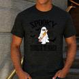 Spooky Toddler Teacher Halloween School Men's Casual T-Shirt Dark Grey Spooky Toddler Teacher Halloween School Men's Casual T-Shirt Dark Grey