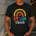 STEAM Teacher Squad Team Crew Back To School STEM Special Men's Casual T-Shirt Dark Grey