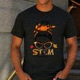 STEM Teacher Messy Bun Fall Vibes Autumn Thanksgiving Men Women Men's Casual T-Shirt Dark Grey STEM Teacher Messy Bun Fall Vibes Autumn Thanksgiving Men Women Men's Casual T-Shirt Dark Grey