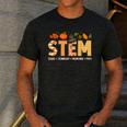 STEM Teacher Thanksgiving Grateful Educator Science Class Men's Casual T-Shirt Dark Grey STEM Teacher Thanksgiving Grateful Educator Science Class Men's Casual T-Shirt Dark Grey