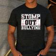 Stomp Out Bullying Back To School Education Teacher Men's Casual T-Shirt Dark Grey