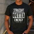 Straight Outta Energy Teacher Life Back To School Teacher Men's Casual T-Shirt Dark Grey Straight Outta Energy Teacher Life Back To School Teacher Men's Casual T-Shirt Dark Grey