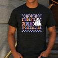 My Students Are Spooktacular Teacher Halloween Vibes Men's Casual T-Shirt Dark Grey