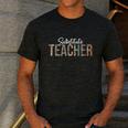 Substitute Teacher Supplies For Teachers Leopard For Men Women Men's Casual T-Shirt Dark Grey Substitute Teacher Supplies For Teachers Leopard For Men Women Men's Casual T-Shirt Dark Grey