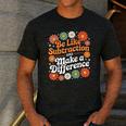Be Like Subtraction Make A Difference Teacher Student Math Men's Casual T-Shirt Dark Grey Be Like Subtraction Make A Difference Teacher Student Math Men's Casual T-Shirt Dark Grey