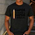 Super Teacher By Day Super Tired By Night Back To School Men's Casual T-Shirt Dark Grey Super Teacher By Day Super Tired By Night Back To School Men's Casual T-Shirt Dark Grey