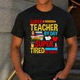 Super Teacher By Day Super Tired By Night Superhero Teacher Men's Casual T-Shirt Dark Grey Super Teacher By Day Super Tired By Night Superhero Teacher Men's Casual T-Shirt Dark Grey