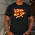 Super Teacher Superhero Back To School Teacher's Men's Casual T-Shirt Dark Grey