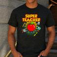 Superhero Teacher Appreciation Teaching Tee Men's Casual T-Shirt Dark Grey Superhero Teacher Appreciation Teaching Tee Men's Casual T-Shirt Dark Grey