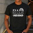 Support Public Education Teacher Red For Ed Indiana Men's Casual T-Shirt Dark Grey Support Public Education Teacher Red For Ed Indiana Men's Casual T-Shirt Dark Grey