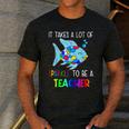 It Takes A Lot Of Sparkle To Be A Teacher Rainbow Fish For Men Women Men's Casual T-Shirt Dark Grey It Takes A Lot Of Sparkle To Be A Teacher Rainbow Fish For Men Women Men's Casual T-Shirt Dark Grey
