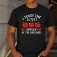 I Teach The Cutest Apples In The Orchard Cute Fall Teacher Men's Casual T-Shirt Dark Grey I Teach The Cutest Apples In The Orchard Cute Fall Teacher Men's Casual T-Shirt Dark Grey