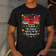 I Teach The Cutest Apples In The Orchard Cute Fall Teacher Men's Casual T-Shirt Dark Grey