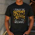 I Teach The Cutest Bees In The Beehive Teacher Men's Casual T-Shirt Dark Grey I Teach The Cutest Bees In The Beehive Teacher Men's Casual T-Shirt Dark Grey