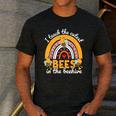 I Teach The Cutest Bees In The Beehive Teachers Day Men's Casual T-Shirt Dark Grey