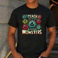 I Teach The Cutest Little Monsters Teacher Halloween Outfit Men's Casual T-Shirt Dark Grey I Teach The Cutest Little Monsters Teacher Halloween Outfit Men's Casual T-Shirt Dark Grey