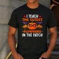 I Teach The Cutest Pumpkins In The Patch Halloween Teacher Men's Casual T-Shirt Dark Grey I Teach The Cutest Pumpkins In The Patch Halloween Teacher Men's Casual T-Shirt Dark Grey