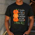 I Teach The Cutest Pumpkins In Patch Pre-K Halloween Teacher Men's Casual T-Shirt Dark Grey