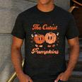 I Teach The Cutest Pumpkins In The Patch Retro Teacher Fall Men's Casual T-Shirt Dark Grey