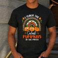 I Teach The Cutest Pumpkins In The Patch Teacher Halloween Men's Casual T-Shirt Dark Grey