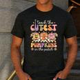 I Teach The Cutest Pumpkins In The Patch Teacher Retro Men's Casual T-Shirt Dark Grey I Teach The Cutest Pumpkins In The Patch Teacher Retro Men's Casual T-Shirt Dark Grey