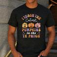 I Teach The Cutest Pumpkins In The TK Patch TK Teacher Fall Men's Casual T-Shirt Dark Grey I Teach The Cutest Pumpkins In The TK Patch TK Teacher Fall Men's Casual T-Shirt Dark Grey