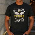 I Teach Future Saints Catholic Educator Teacher Men's Casual T-Shirt Dark Grey I Teach Future Saints Catholic Educator Teacher Men's Casual T-Shirt Dark Grey