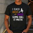 I Teach Hocus Pocus Some Call It Math Teacher Men's Casual T-Shirt Dark Grey