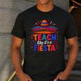 Teach Like It'S A Fiesta Teachers Sombrero Cinco De Mayo Men's Casual T-Shirt Dark Grey