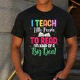 I Teach Little People To Read Reading Teacher For Men Women Girls Kids Men's Casual T-Shirt Dark Grey