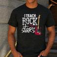 I Teach Rock Stars Music Teacher Guitar Player Men's Casual T-Shirt Dark Grey I Teach Rock Stars Music Teacher Guitar Player Men's Casual T-Shirt Dark Grey