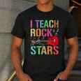 I Teach Rockstars Band Vibes Teacher Rocks My Music Teaching Men's Casual T-Shirt Dark Grey I Teach Rockstars Band Vibes Teacher Rocks My Music Teaching Men's Casual T-Shirt Dark Grey