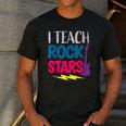 I Teach Rockstars Tee Orchestra Music Teacher Back To School Men's Casual T-Shirt Dark Grey