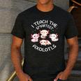 I Teach The Smartest Axolotls Cute Teacher Axolotl Men's Casual T-Shirt Dark Grey I Teach The Smartest Axolotls Cute Teacher Axolotl Men's Casual T-Shirt Dark Grey
