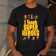 I Teach Super Heroes Comic Book Hero Teacher School Men's Casual T-Shirt Dark Grey I Teach Super Heroes Comic Book Hero Teacher School Men's Casual T-Shirt Dark Grey