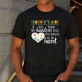 Teacher Aide Appreciation Cute Heart Tee For Women Men's Casual T-Shirt Dark Grey