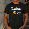Teacher Bee Bumblebee Back To School Men's Casual T-Shirt Dark Grey Teacher Bee Bumblebee Back To School Men's Casual T-Shirt Dark Grey