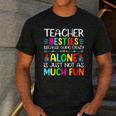 Teacher Besties Because Going Crazy Alone Is Not Fun Men's Casual T-Shirt Dark Grey